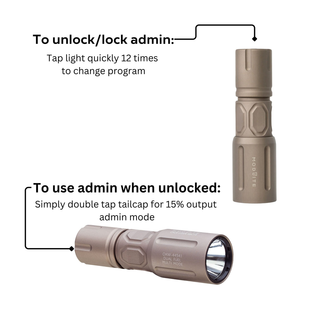 Modlite Multi-Mode Handheld PLHv2-18650 Light Package
